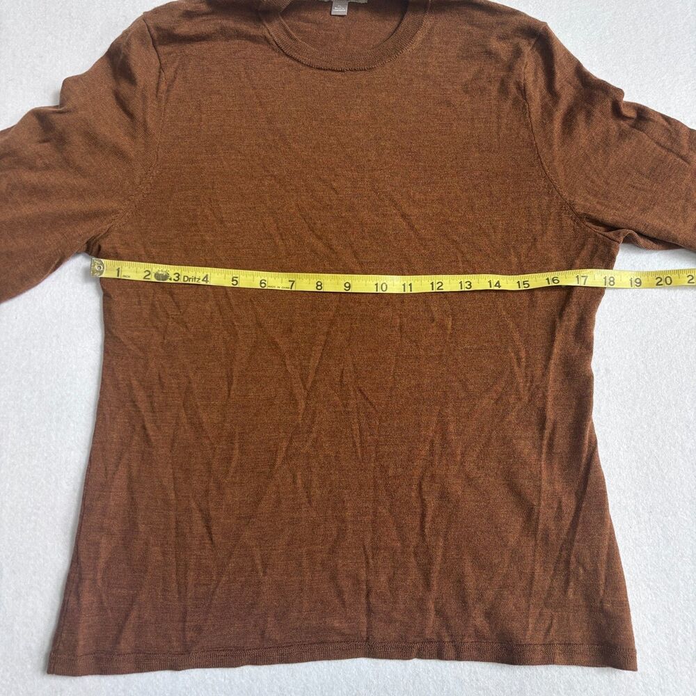 J. Crew Merino Wool Crew Neck Sweater Women's XL Light Brown Lightweight Casual - Picture 6 of 8